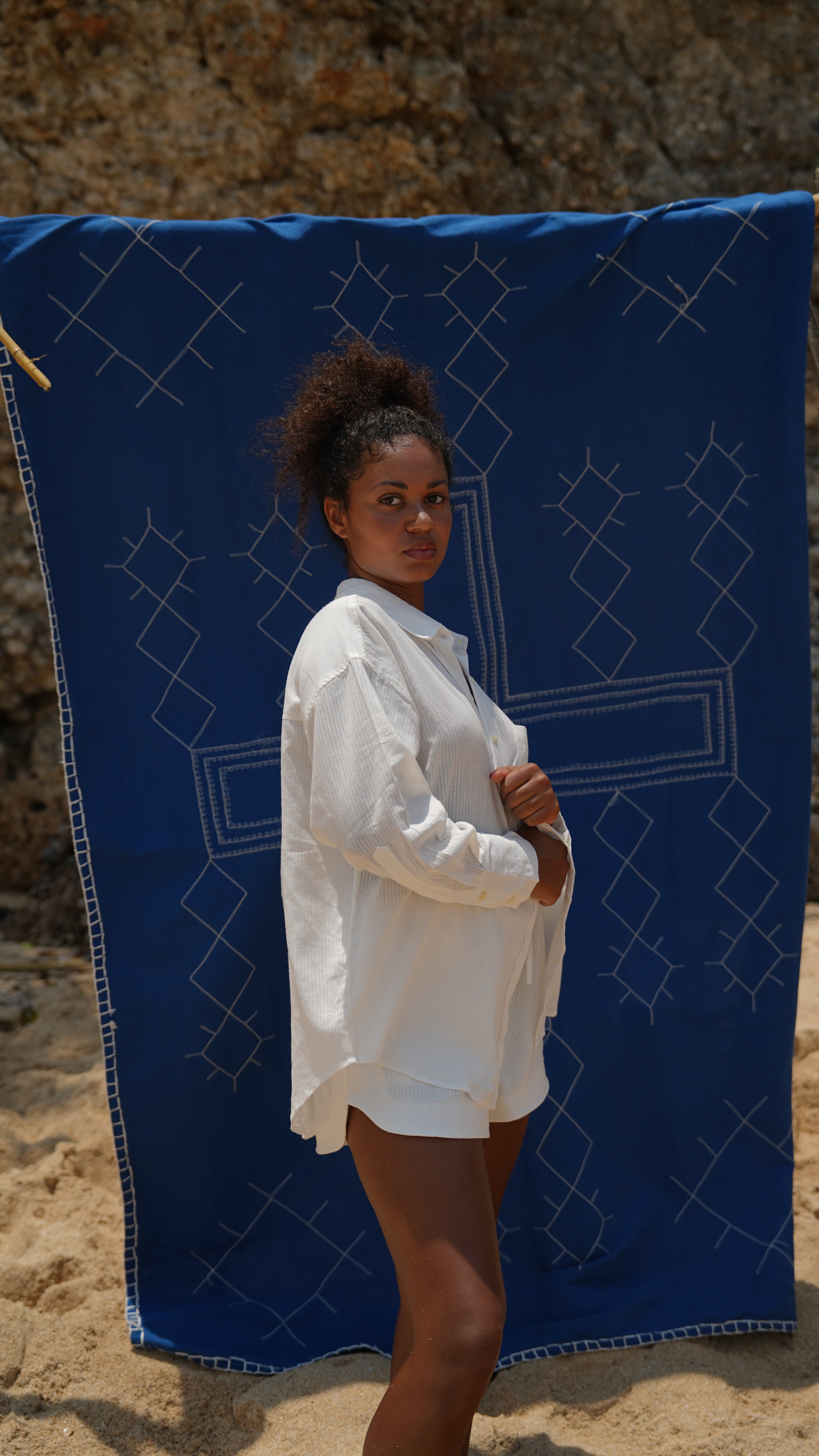 CHEMISE RAYÉE BLANCHE ~ GARIS
