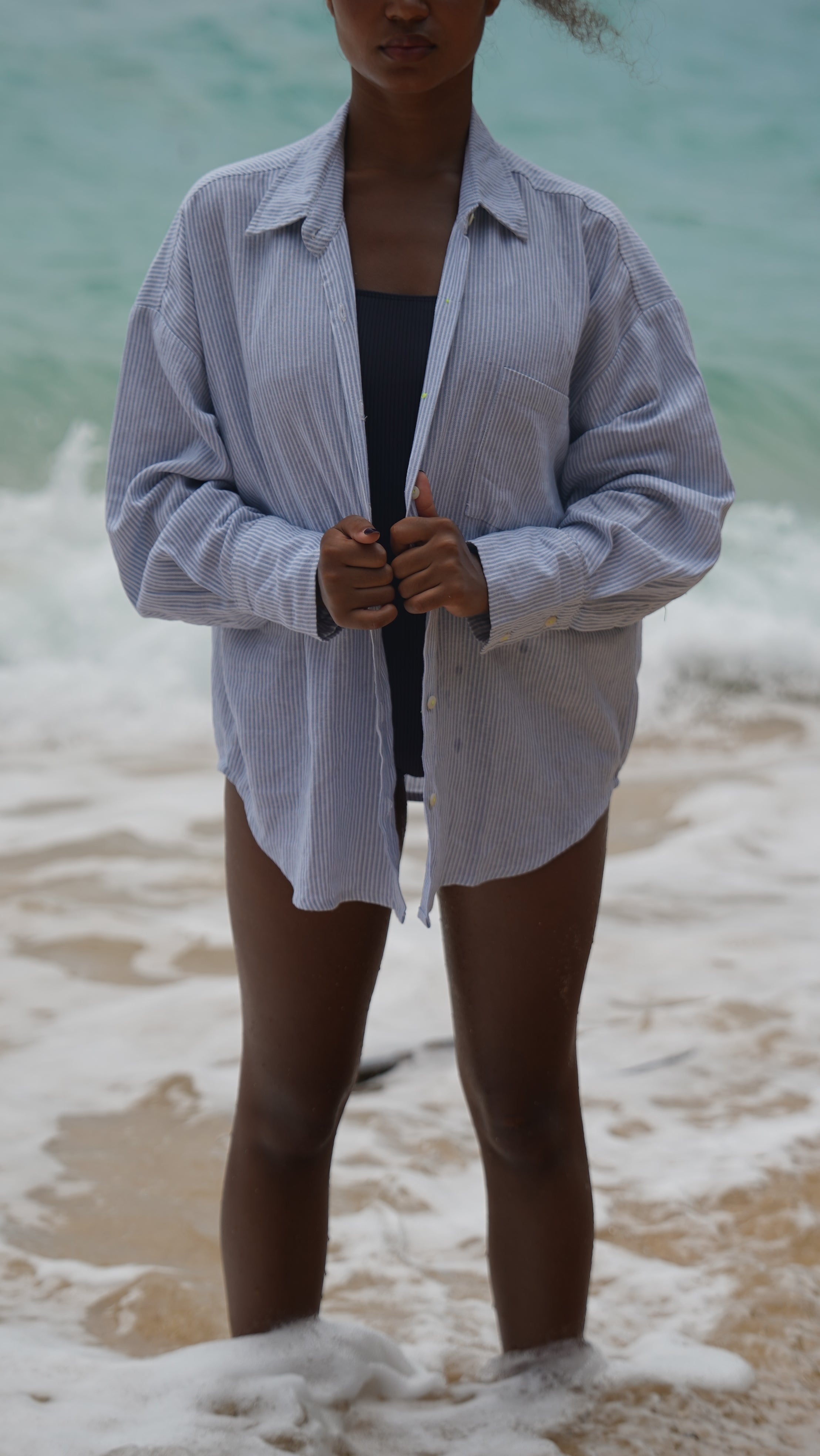 CHEMISE RAYÉE BLEU ~ GARIS