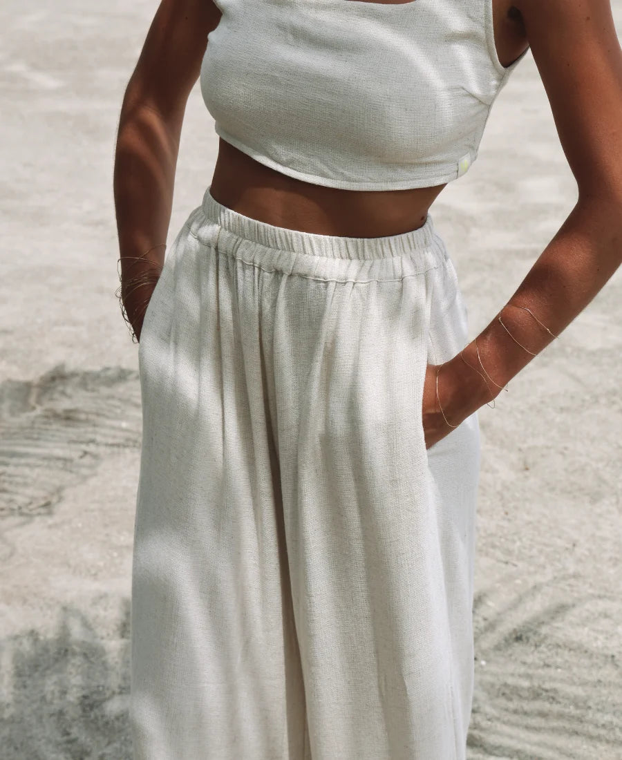 PANTALON LIN COTON ET RAYONNE ~ NONA