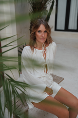 BLOUSE RAYÉE BLANCHE ~ GARIS