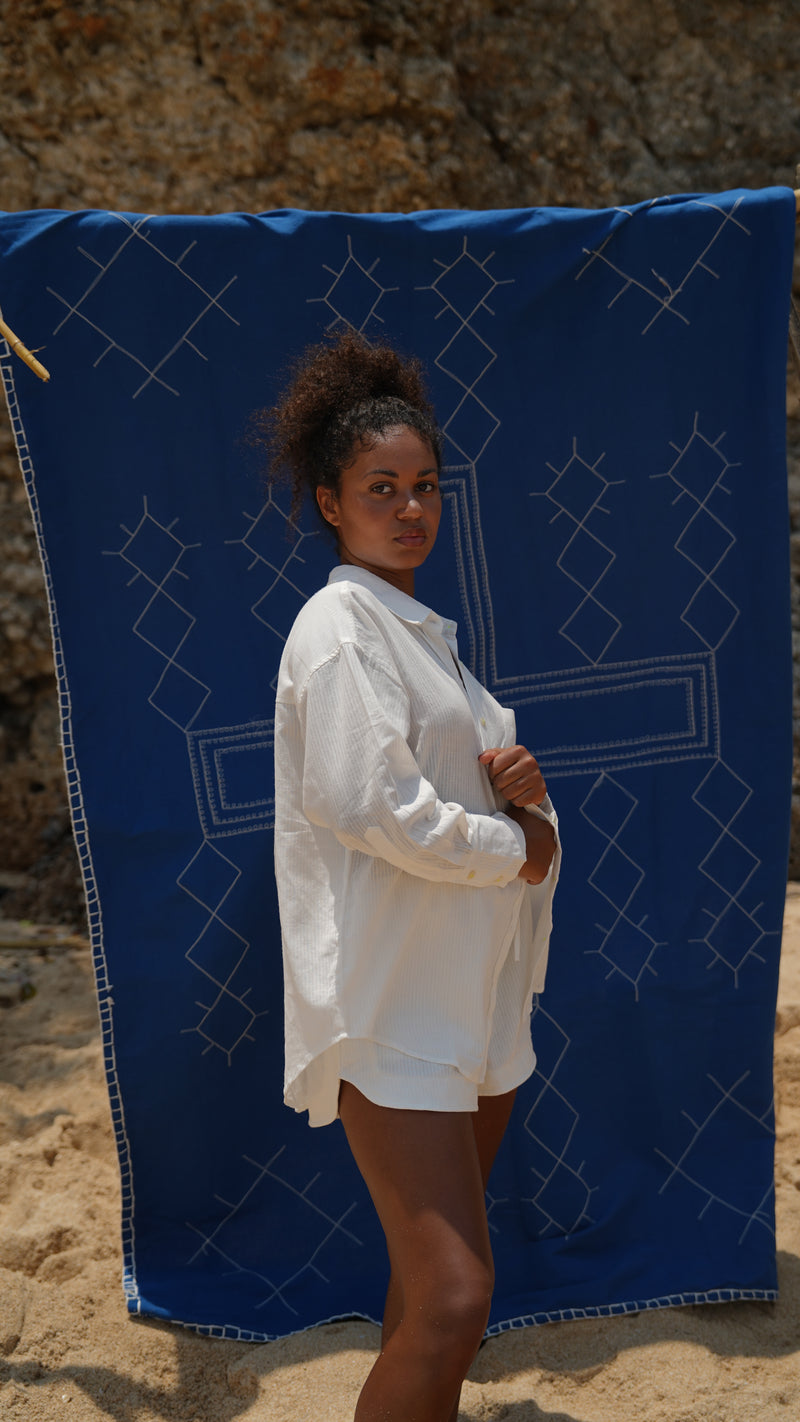 CHEMISE RAYÉE BLANCHE ~ GARIS