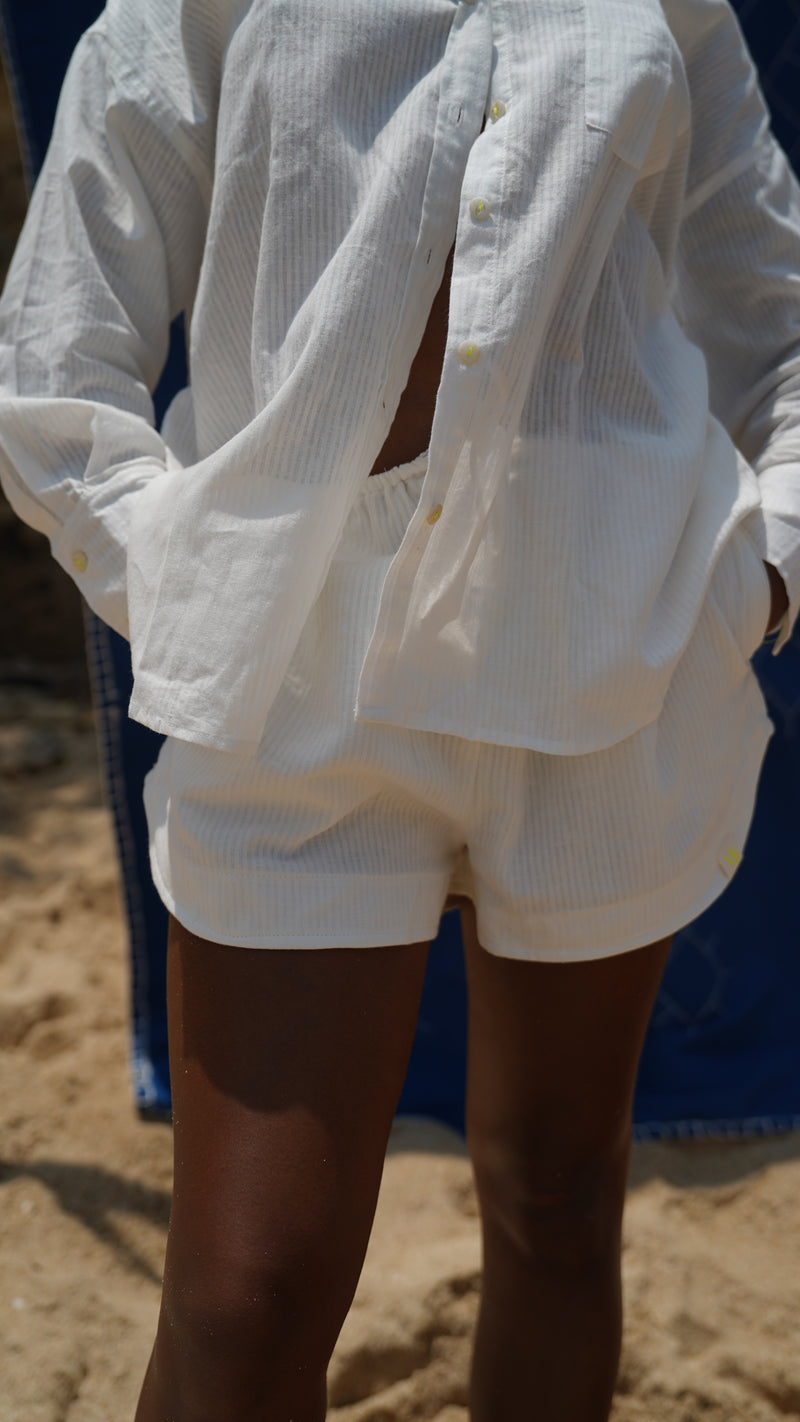 CHEMISE RAYÉE BLANCHE ~ GARIS