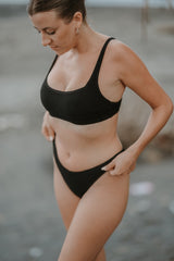 CULOTTE DE BIKINI NOIR INTENSE ~ SEGARA