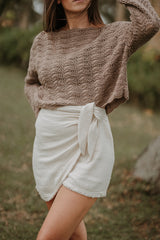 JUPE EN COTON NATUREL ~ BULAN