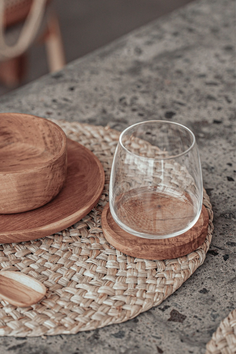 SOUS VERRE EN BOIS EXOTIQUE ~ MEJA